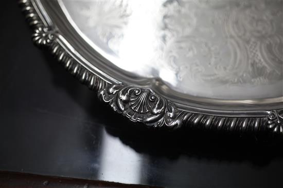 PAUL STORR. A pair of George III silver salvers, 57.5 oz.